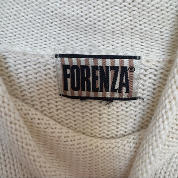 Vintage funnel neck oversized knit Sweater XL - Picture 4 of 5